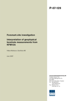 Interpretation of geophysical borehole measurements from KFM12A. Forsmark site investigation