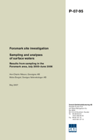 Sampling and analyses of surface waters. Results from sampling in the Forsmark area, July 2005 - June 2006. Forsmark site investigation