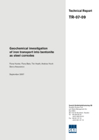 Geochemical investigation of iron transport into bentonite as steel corrodes