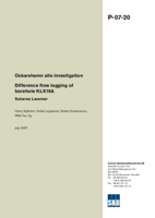 Difference flow logging of borehole KLX19A Subarea Laxemar. Oskarshamn site investigation