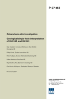 Geological single-hole interpretation of KLX14A and HLX43. Oskarshamn site investigation