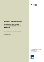 Overcoring rock stress measurements in borehole KFM07B. Forsmark site investigation