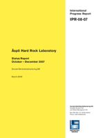 Äspö Hard Rock Laboratory. Status Report. October - December 2007