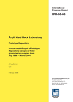 Äspö Hard Rock Laboratory. Prototype Repository. Inverse modelling of a Prototype Repository using near-field groundwater samples from July 1998 - March 2004