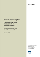 Overcoring rock stress measurements in borehole KFM02B. Forsmark site investigation