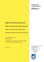 Äspö Hard Rock Laboratory. TRUE 1st tracer test programme. Tracer tests with sorbing tracers, STT-2. Experimental description and preliminary evaluation