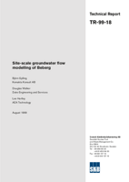 Site-scale groundwater flow modelling of Beberg