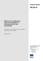 Effects of ice melting and redox front migration in fractured rocks of low permeability