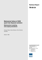 Mechanical failure of SKB spent fuel disposal canisters. Mathematical modelling and scoping calculations