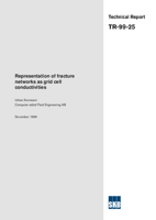 Representation of fracture networks as grid cell conductivities