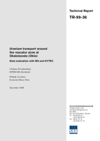 Uranium transport around the reactor zone at Okélobondo (Oklo). Data evaluation with M3 and HYTEC