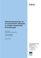 Hållfasthetsberäkningar för en bentonitbuffert bestående av enaxligt kompakterade bentonitkroppar