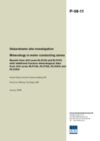 Mineralogy in water conducting zones. Results from drill cores KLX13A and KLX17A with additional fracture mineralogical data from drill cores KLX14A, KLX19A, KLX20A and KLX26A. Oskarshamn site investigation