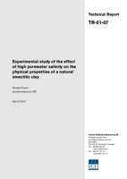 Experimental study of the effect of high porewater salinity on the physical properties of a natural smectitic clay