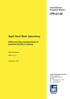 Äspö Hard Rock Laboratory. Difference flow measurements in borehole KLX02 at Laxemar