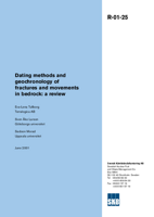 Dating methods and geochronology of fractures and movements in bedrock: a review