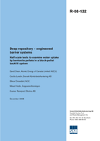 Deep repository - engineered barrier systems. Half scale tests to examine water uptake by bentonite pellets in a block-pellet backfill system