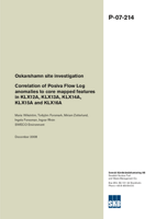 Correlation of Posiva Flow Log anomalies to core mapped features in KLX12A, KLX13A, KLX14A, KLX15A and KLX16A. Oskarshamn site investigation