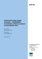 Assessment model validity document - HYDRASTAR: A stochastic continuum program for groundwater flow