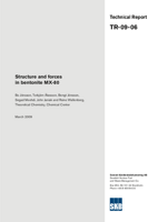 Structure and forces in bentonite MX-80