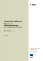 Älgstammens ålderssammansättning och reproduktion i Forsmark. Platsundersökning Forsmark