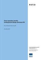 Final repository facility. Underground design premises/D2