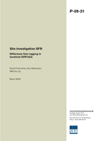 Difference flow logging in borehole KFR102A. Site investigation SFR