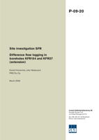 Difference flow logging in boreholes KFR104 and KFR27 (extension). Site investigation SFR