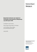 Expected extreme sea levels at Forsmark and Laxemar-Simpevarp up until year 2100