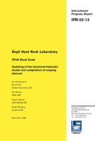 TRUE Block Scale. Updating of the strutural-hydraulic model and compilation of scoping data set