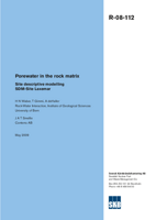 Porewater in the rock matrix. Site descriptive modelling SDM-Site Laxemar