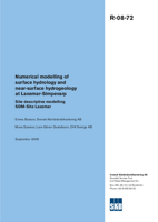 Numerical modelling of surface hydrology and near-surface hydrogeology at Laxemar-Simpevarp. Site descriptive modelling SDM-Site Laxemar