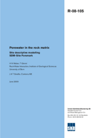 Porewater in the rock matrix. Site descriptive modelling SDM-Site Forsmark