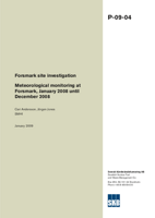 Meteorological monitoring at Forsmark, January 2008 until December 2008. Forsmark site investigation