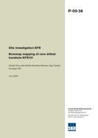 Boremap mapping of core drilled borehole KFR101. Site investigation SFR