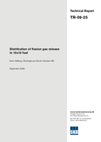 Distribution of fission gas release in 10x10 fuel