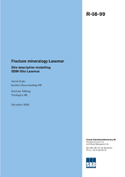 Fracture mineralogy Laxemar. Site descriptive modelling SDM-Site Laxemar