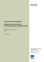 Meteorological monitoring at Forsmark, January-December 2009