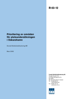 Prioritering av områden för platsundersökningen i Oskarshamn