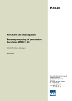 Boremap mapping of percussion boreholes HFM01-03. Forsmark site investigation.