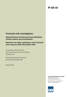 Hydrochemical monitoring of groundwaters, surface waters and precipitation. Results from water sampling in the Forsmark area, January 2008-December 2008. Forsmark site investigation