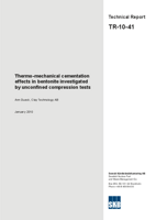 Thermo-mechanical cementation effects in bentonite investigated by unconfined compression tests