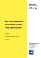 Äspö Hard Rock Laboratory. Äspö pillar stabiblity experiment. Coupled 3D thermo-mechanical modelling. Preliminaty results