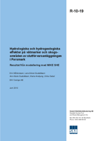 Hydrologiska och hydrogeologiska effekter på våtmarker och skogsområden av slutförvarsanläggningen i Forsmark. Resultat från modellering med MIKE SHE