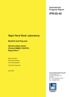 Äspö Hard Rock Laboratory. Backfill and Plug test,. Sensors data report (Period 990601-030701) Report No:7