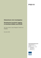 Geophysical borehole logging in borehole KSH02 and KLX02. Oskarshamn site investigation.