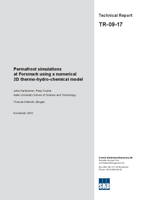 Permafrost simulations at Forsmark using a numerical 2D thermo-hydro-chemical model