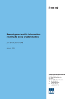 Recent geoscientific information relating to deep crustal studies