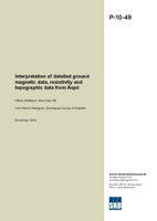 Interpretation of detailed ground magnetic data, resistivity and topographic data from Äspö