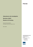 Borehole: KAV01 Results of tilt testing. Oskarshamn site investigation